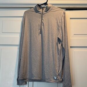 Men’s  Vuori Gray Quarter-Zip Pullover